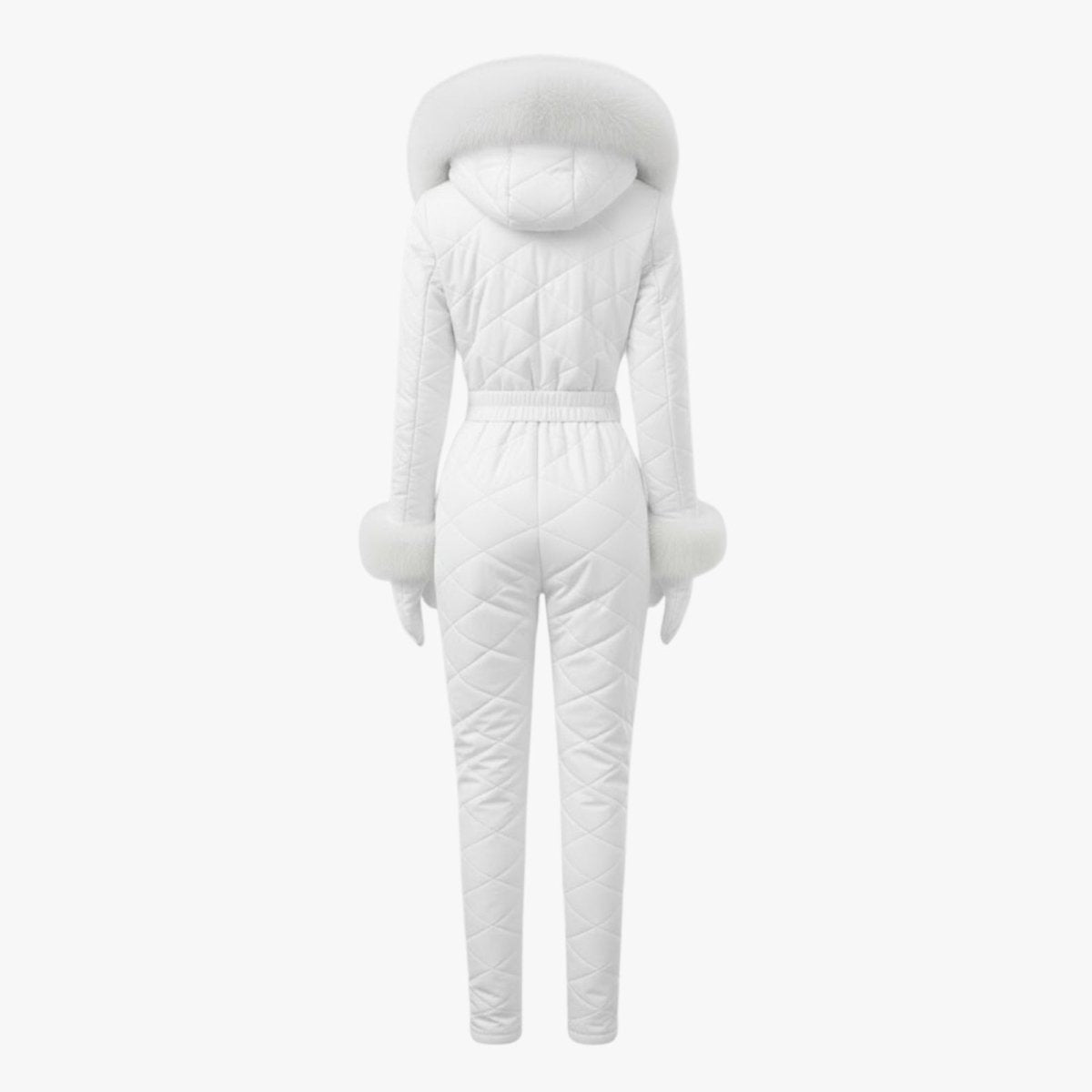 Zsofia | Quilted Faux Fur Trim Ski Suit photo
